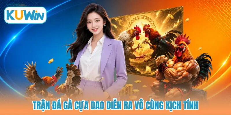 Trận đá gà cựa dao diễn ra vô cùng kịch tính